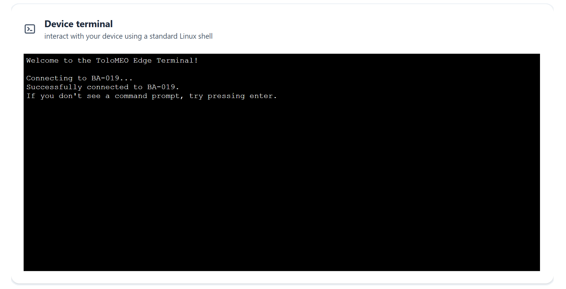 Device command